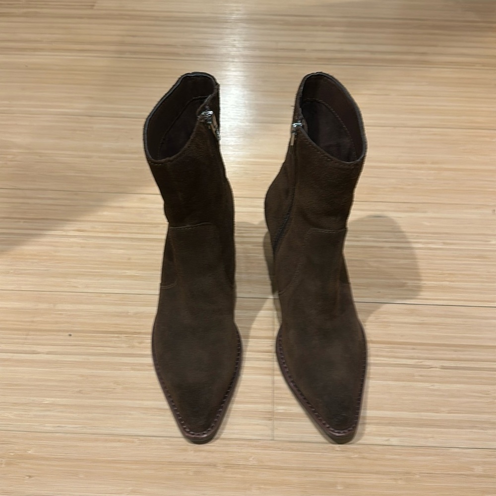 Dolce Vita Volli Suede Brown Ankle Boots